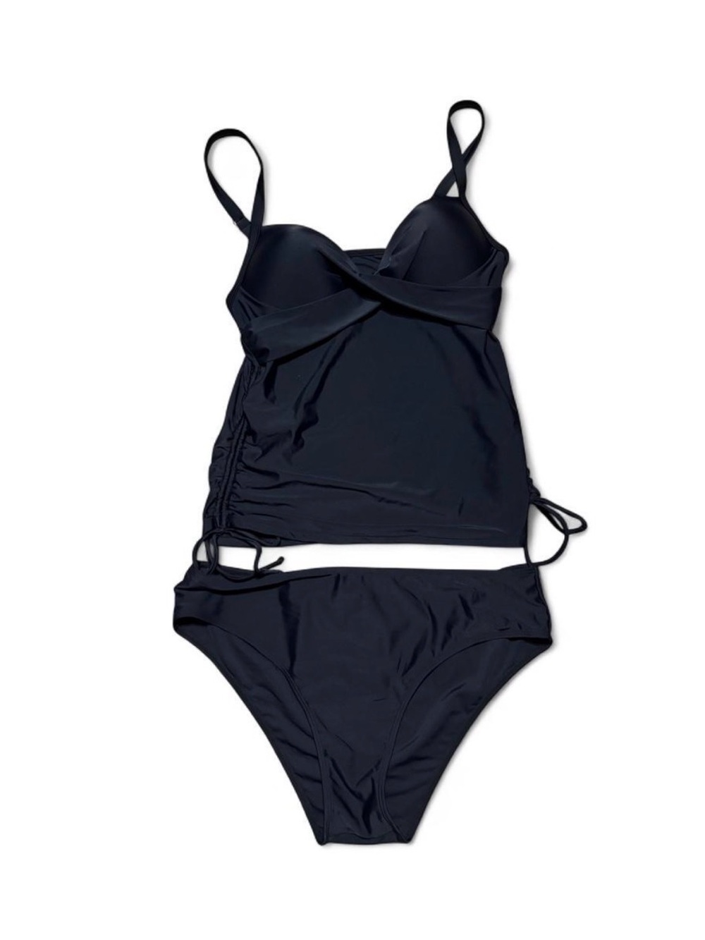 fashion nova 1X Black bikini set with tie detail, #swimwear #beachwear